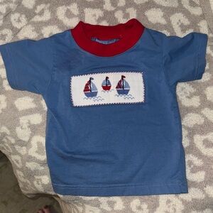 Anavini smocked 2t t shirt sailboats- worn once